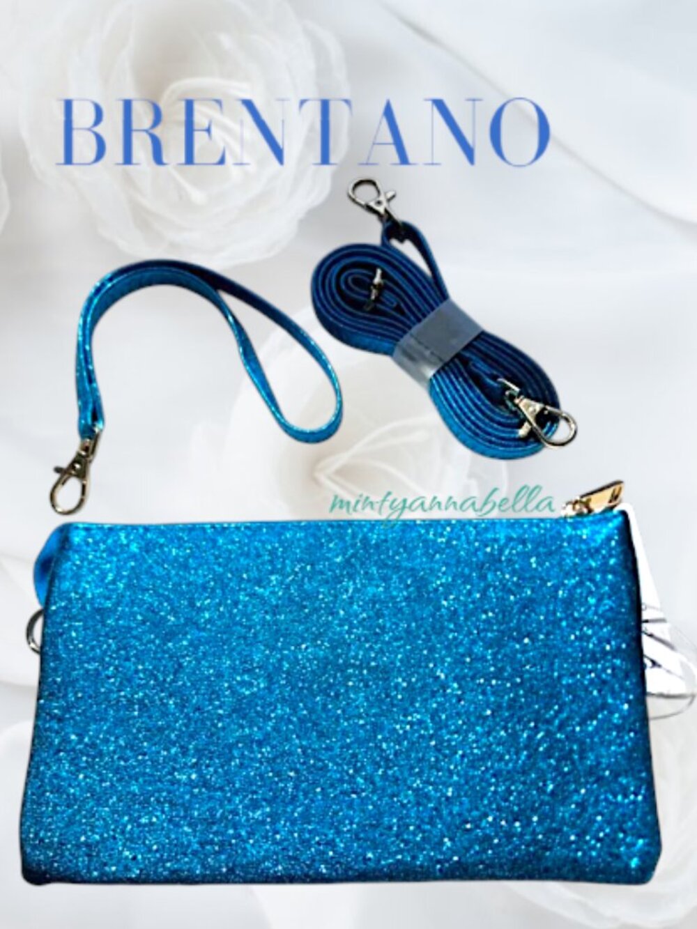 Blue Glitter Bag by Brentano